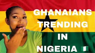 I FINALLY GET A CHANCE TO BECOME A GHANAIAN CITIZEN AS MY FELLOW GHANAIANS ARE TRENDING IN NIGERIA.
