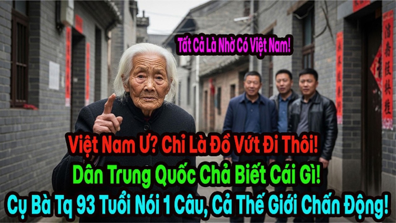 “Nhờ Có Việt Nam…” – Lời Thổ Lộ Của Cụ Bà 93 Tuổi Người Trung Quốc Khiến Cả Thế Giới Lặng Người.