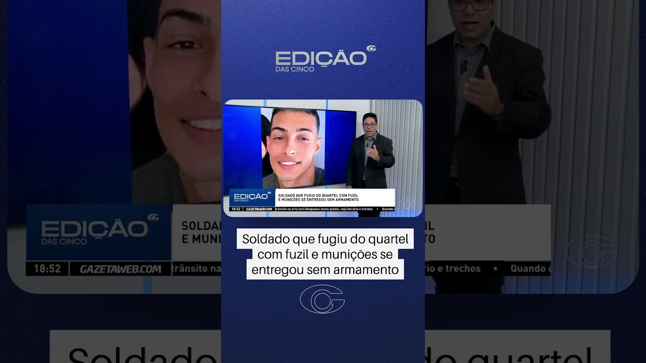 Soldado que fugiu do quartel com fuzil e munições se entrega sem armamento