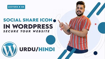 Wordpress social share plugin |  WordPress Complete Course in Urdu/Hindi