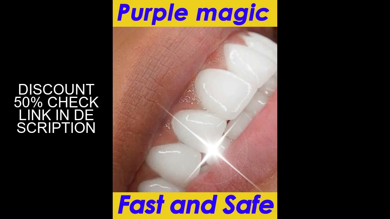 Teeth Whitening Products Purple Toothpaste Tooth Stain Oral Gum Care Fresh Breath
