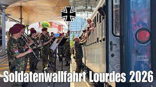 Einfahrt deutscher Soldaten in Frankreich 2026 (Soldatenwallfahrt Lourdes)- Bundeswehr Militär
