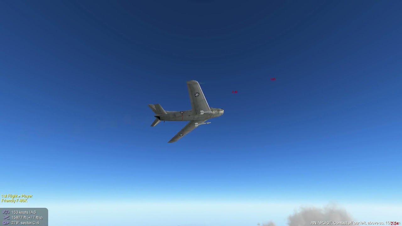 IL-2 1946 High Altitude MiG interception by F-86 - No HOTAS - No Head Tracker