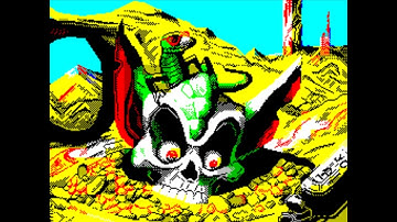 Pixel Art Desert dream by trixs 2023 - ZX Spectrum (OCP ART studio) idea from Commodore Amiga