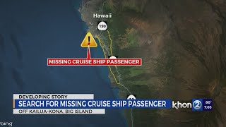Coast Guard searching for missing Australian cruise ship passenger
