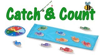 Catch & Count | Magnetic Fishing Game by Melissa & Doug - Fun with Numbers | Toy Play 4K Kids Video