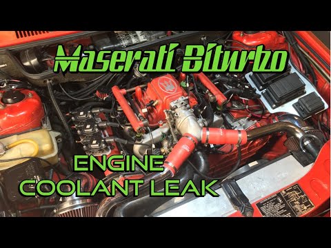 Maserati Biturbo Coolant Leak - YouTube