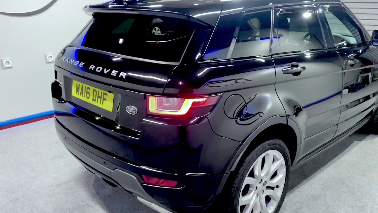 2016 Range Rover Evoque SD4 | Santorini Black | XL Pan Roof, Meridian Sound, Two-Tone Leather