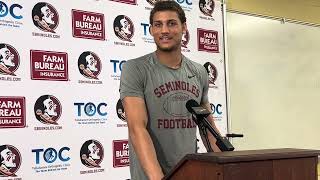 Duce Robinson Q&A following FSU's Preseason Practice No. 1