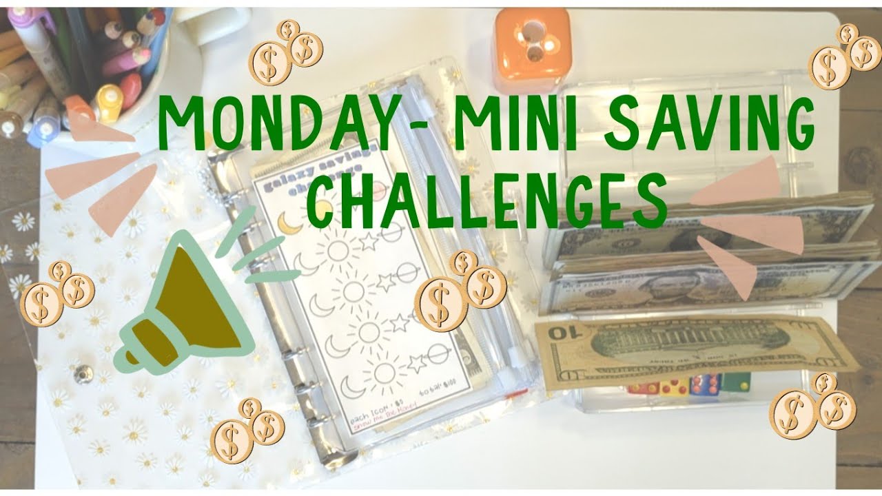 Monday Monday...Mini Saving Challenges #minisavings - YouTube