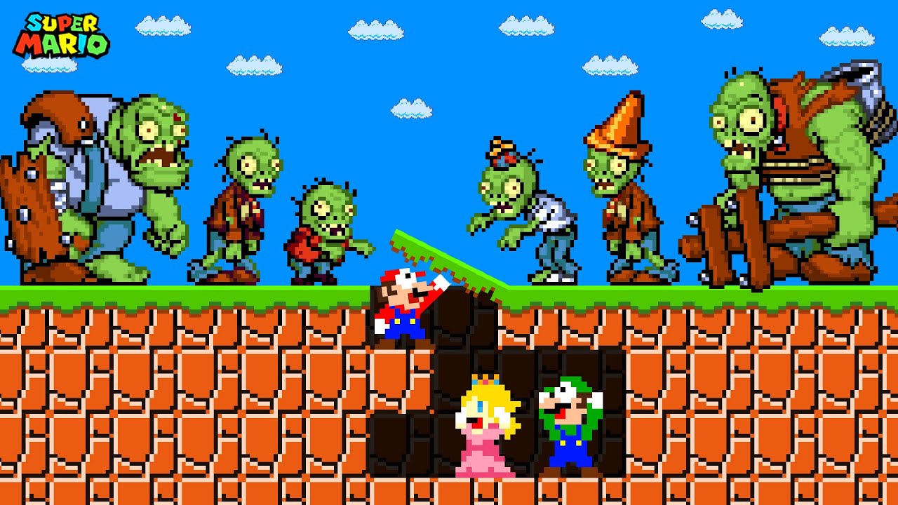 В игре Plants Vs Zombies Марио создал бункер, чтобы выжить в зомби-апокалипсисе.