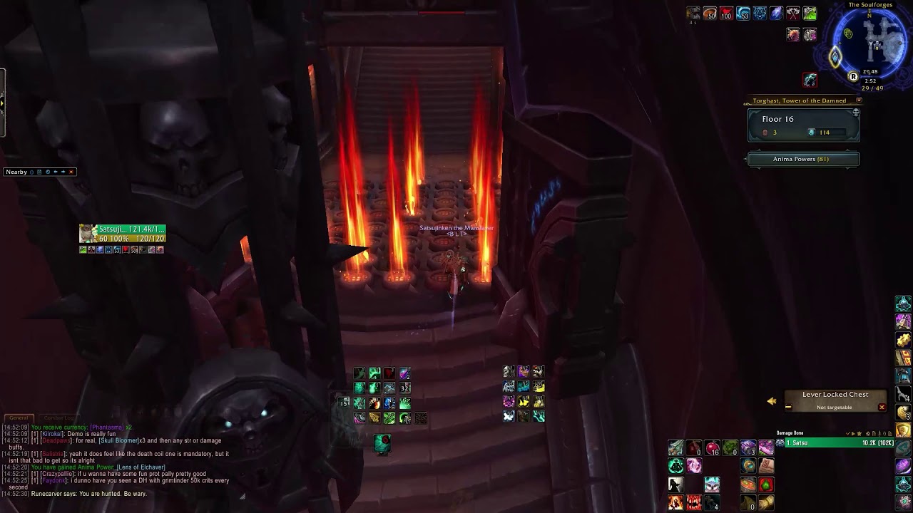 World Of Warcraft  -  Torghast - Twisting Corridors Layer 2  - Monk Solo