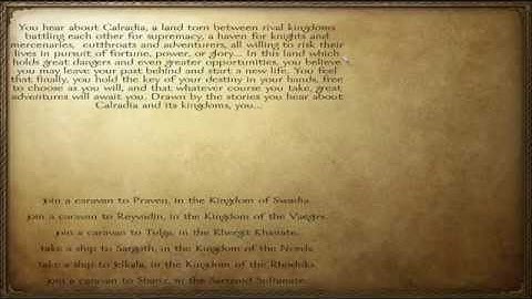 Mount & Blade Warband Part 1 "Character Creation"