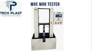 MOE MOR Tester | Techplast Testing Machines | IS 1734(Part-11) 1983 |MOE MOR for Wooden
