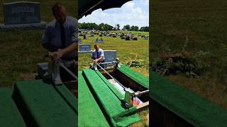 The Wilbert Ovation Interment Process. #Wilbert #Burial #Funeral #Gravesite #BurialVault #vaultmen