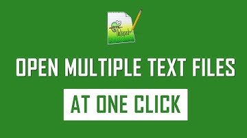 How to open multiple text files at one click?