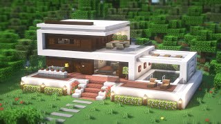 Minecraft: How To Build a Modern House Tutorial(#29) | 마인크래프트 건축, 모던하우스, 인테리어 by IrieGenie 107,737 views 1 year ago 16 minutes