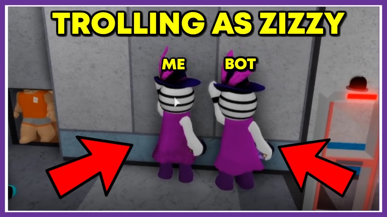 ROBLOX PIGGY TROLLING AS ZIZZY ON MALL MAP - [CAMPER LOSES]