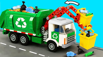 Upgraded LEGO Garbage Truck with Smart Arm Can Grab Trash Anywhere!