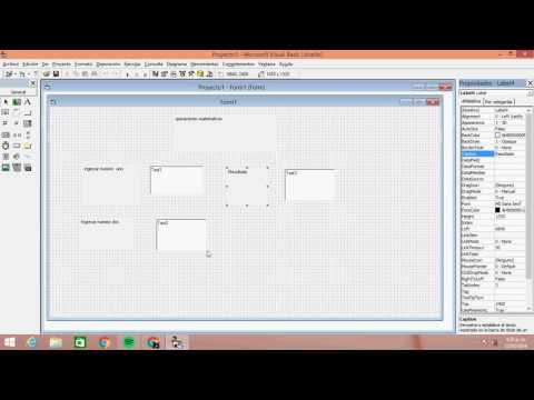 tutorial visual basic - OPERACIONES BASICAS