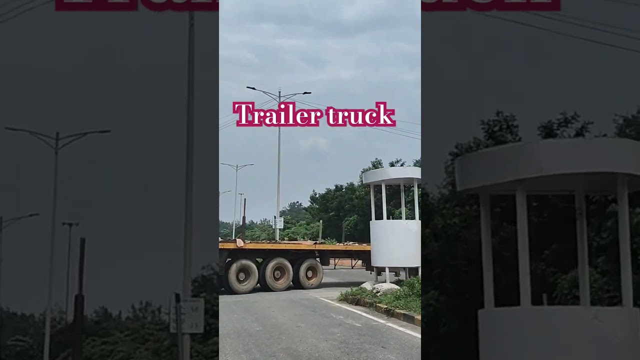 Trailer truck # high bed trailer truck # Transport service# Banna adhar... # youtube short# short 😀
