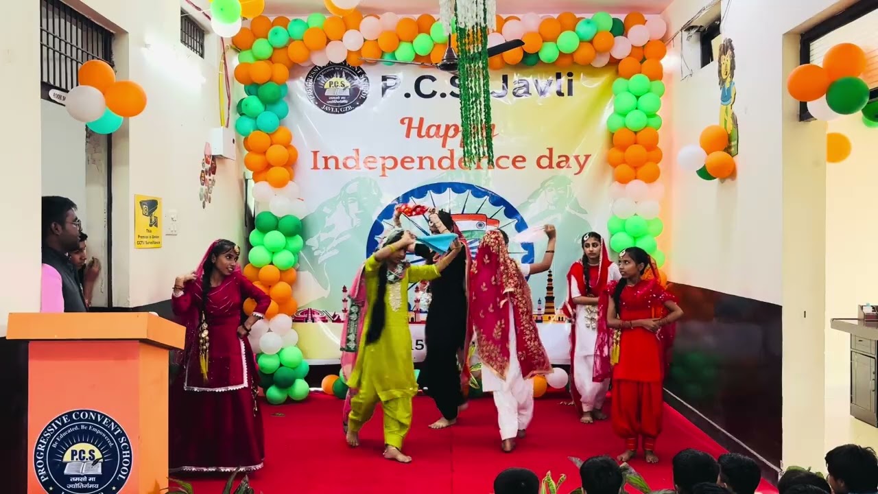 “Independence Day Special 🇮🇳 | Vibrant Giddha Performance by P.C.S Students”