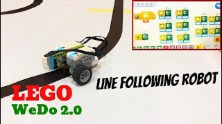 LINE FOLLOWING robot LEGO WeDo 2.0