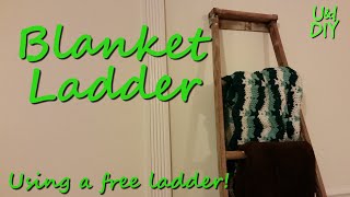 I picked up this old ladder from the free CL and the wife decided to turn it into a blanket rack. Since this isn