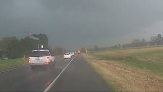 April 11 2022, Insane storm chase through Arkansas. Lost my windshield to Baseball size hail.