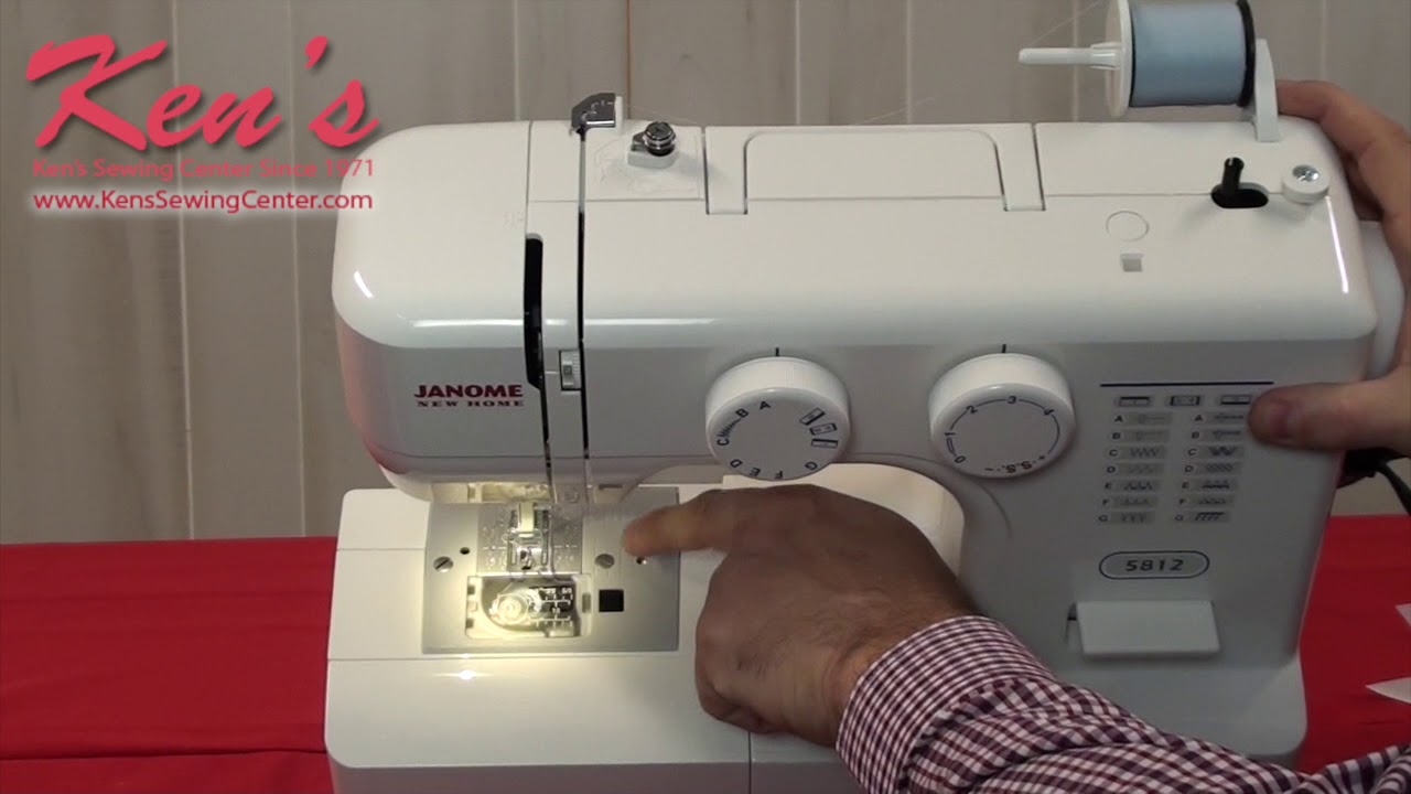 How to Thread a Janome Sewing Machine tutorial with Close Ups