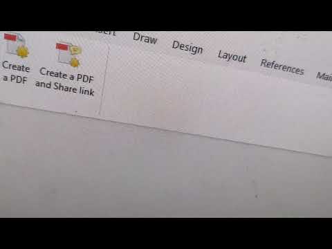 How to create a pdf and share link from ms word