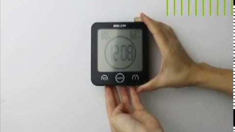 BALDR WATERPROOF SHOWER CLOCK WITH TIMER FUNCTION OPERATION VIDEO (B0007STH)