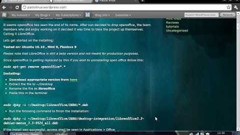 How to install LibreOffice 3 Beta on linux