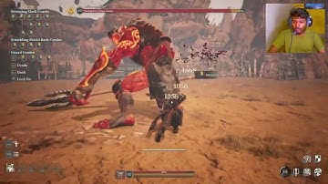 Bless Unleashed Gameplay Starting Seen With Twisted Cyclops Giant big Lava Monster fight