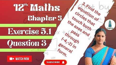 Exercise 5.1 Question 3 Class 12 Maths Chapter 5 Exercise5.1 3rd Sum 2D Analytical Geometry Ex5.1 q3