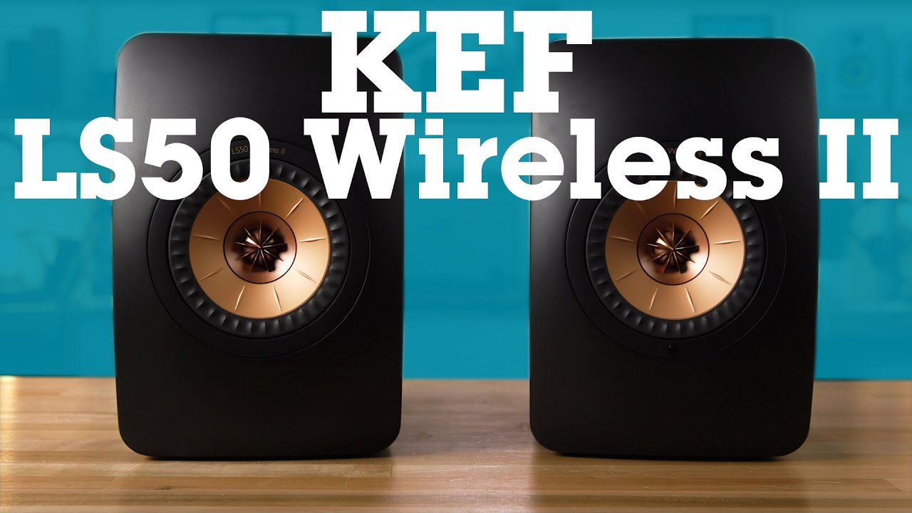 KEF LS50 Wireless II (Crimson Red) Powered stereo speakers with Wi