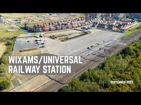 Wixams / Universal Studios UK railway station update September 2025.