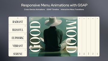 Responsive Menu Animations for Desktop & Mobile - Awwwards Rebuild  - HTML, CSS, Javascript