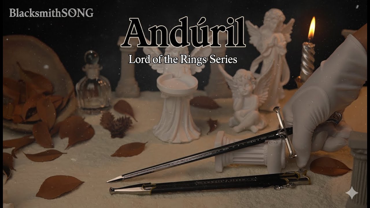 Andúril Replica – 30cm Die-Cast Metal Sword | The Blade Made Whole — video still from the handmade miniature scene