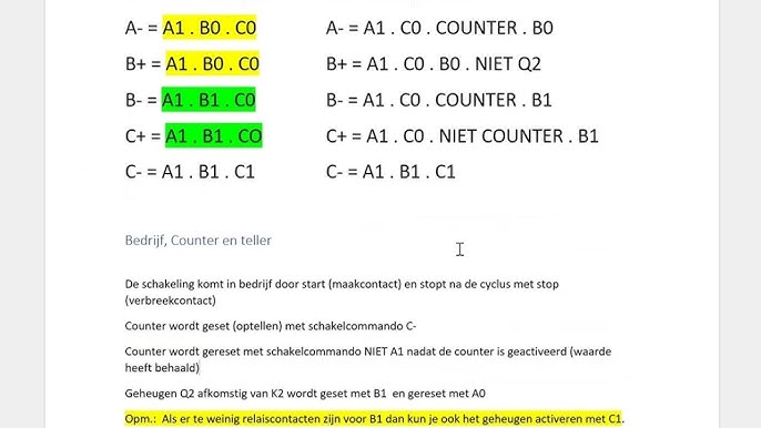 Bewegingsdiagram, WST-diagram, WSS-diagram volgordebesturing met geheugenfunctie - YouTube Bewegingsdiagram, Wst-Diagram, Wss-Diagram Volgordebesturing Met Geheugenfunctie - Youtube