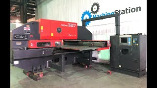 Amada Pega 357 CNC Turret Punch Press Fanuc 04PC 58 station 30 Ton  MachineStation # 1648