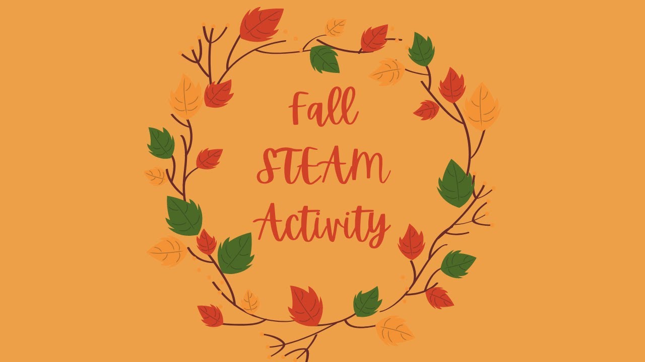 Fall Leaves Glitter STEAM Activity