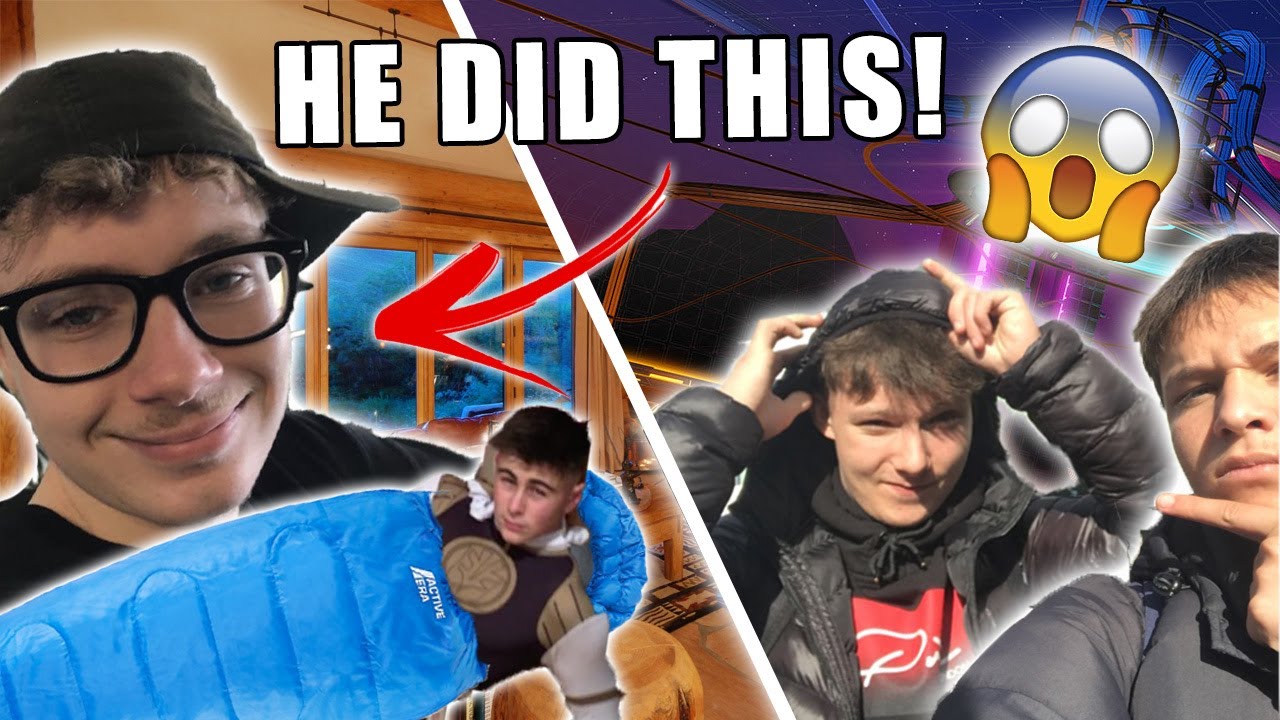 He did THIS at the LADS SLEEPOVER