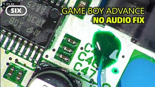 Game Boy Advance No Audio Repair Fix Voltage - RetroSix