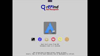 ArcoLinux : 2540 AA - installing Xfce4 and refind(UEFI) - adding the arco-refind theme Profile