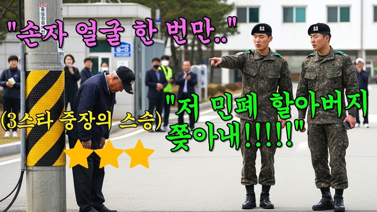 사단장의 조롱으로 손자 면회가 거부된 할아버지가 중장을 불러내자 부대는 대혼란에 빠지는데