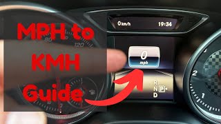 How to Change MPH to KMH on a Mercedes-Benz (2011–2019)
