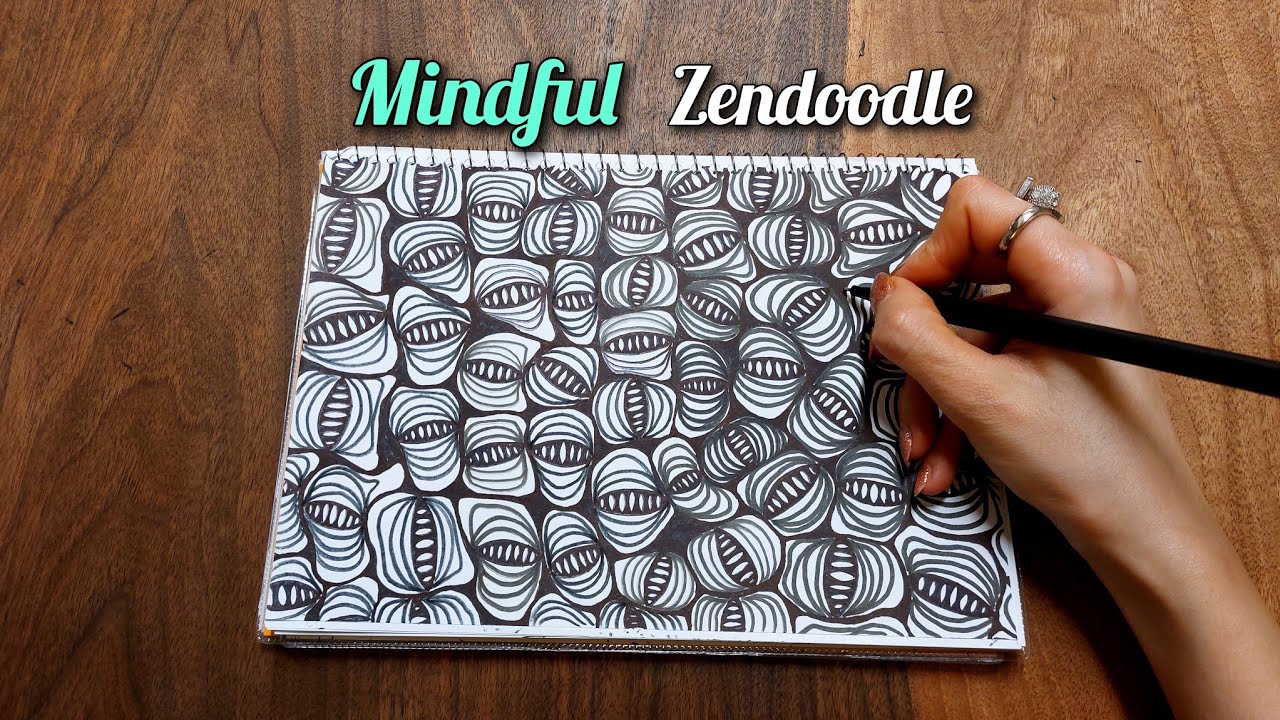 So Relaxing to Draw… This Easy Zentangle Pattern Is Addictive