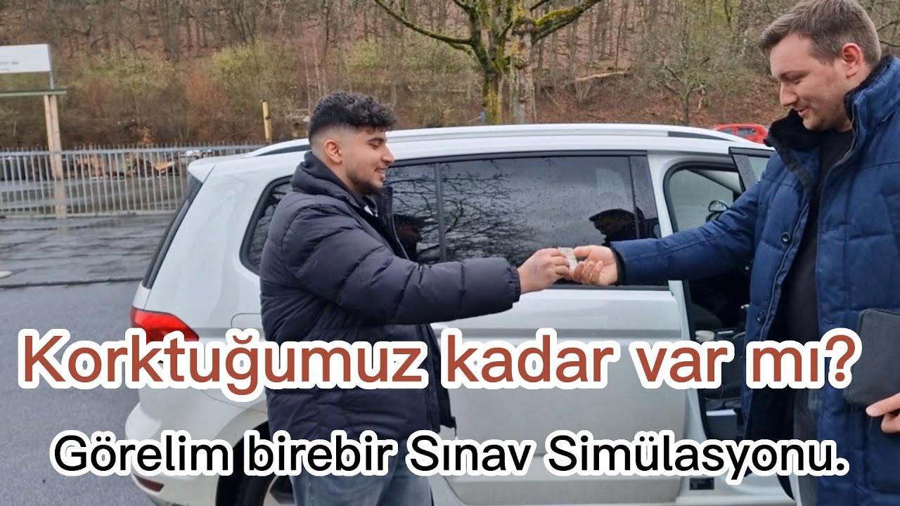🇹🇷Almanya'da ehliyet sınavı gerçekçi SIMÜLASYON. Korktuğumuz kadar değil göreceksiniz😉