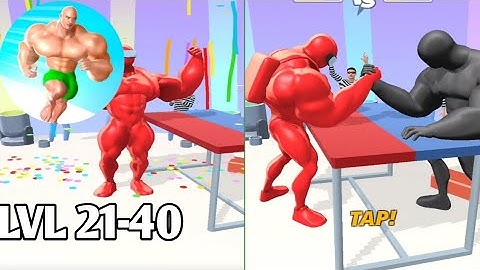 Muscle Rush  | Level 21-40 Gameplay Walkthrough Part 2 (Android, iOS)